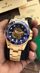 Rolex Submariner Skeleton Blue Dial Premium Automatic Watch For Men | 41mm