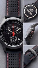 Tissot T-Race Vuelta Chronograph Black Dial Silicone Strap Men's Watch | 7AA Premium Collection