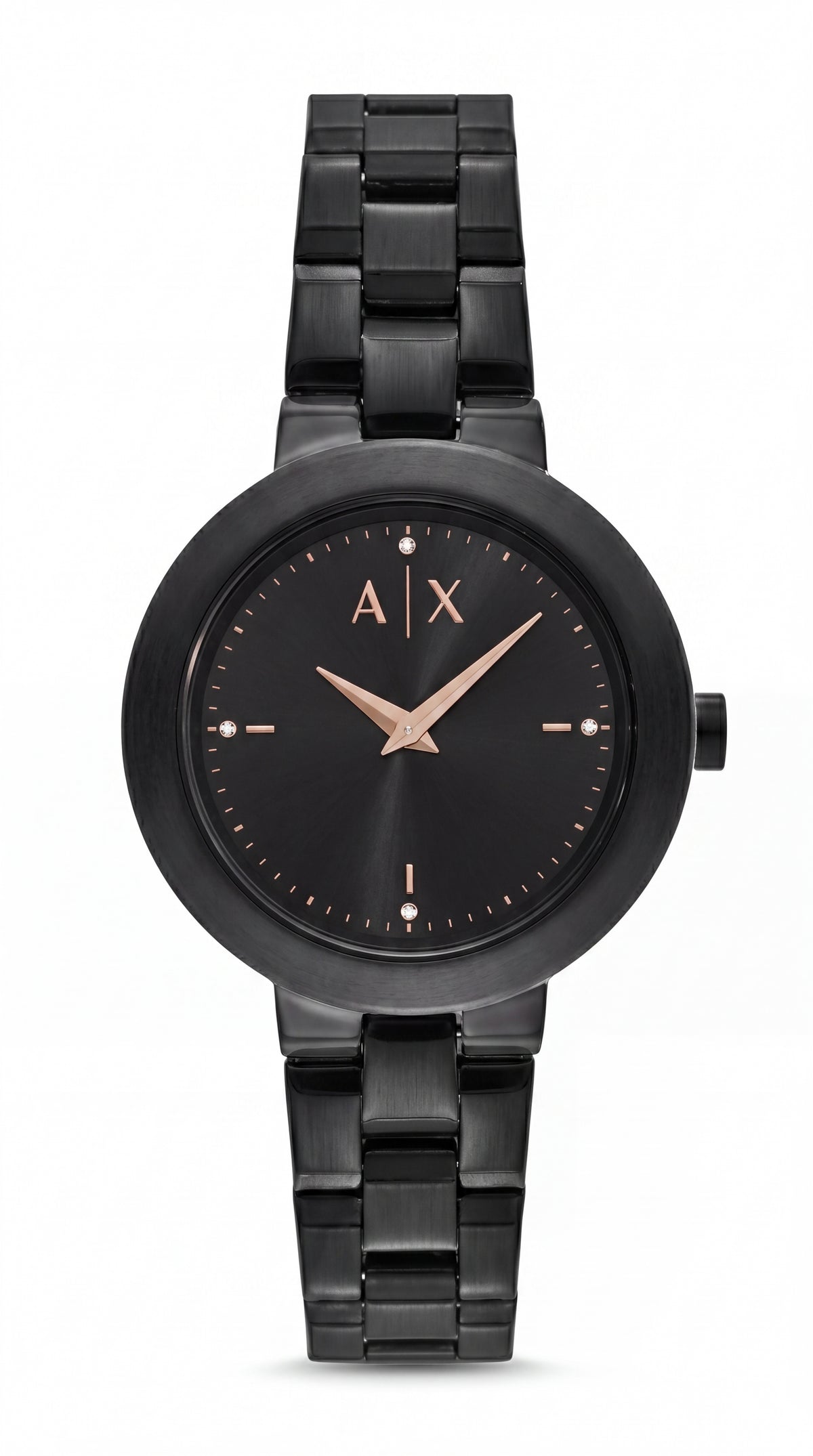 Armani Exchange AX5173 Master Copy Watch for Women | Black Sunray Dial Stainless Steel