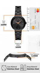 Armani Exchange AX5173 Master Copy Watch for Women | Black Sunray Dial Stainless Steel
